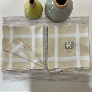 Jan de Luz Elegant French Cotton Napkins 6 NWOT